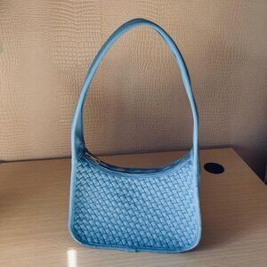 Anthropologie Woven Neoprene Shoulder Bag - Blue - NWOT